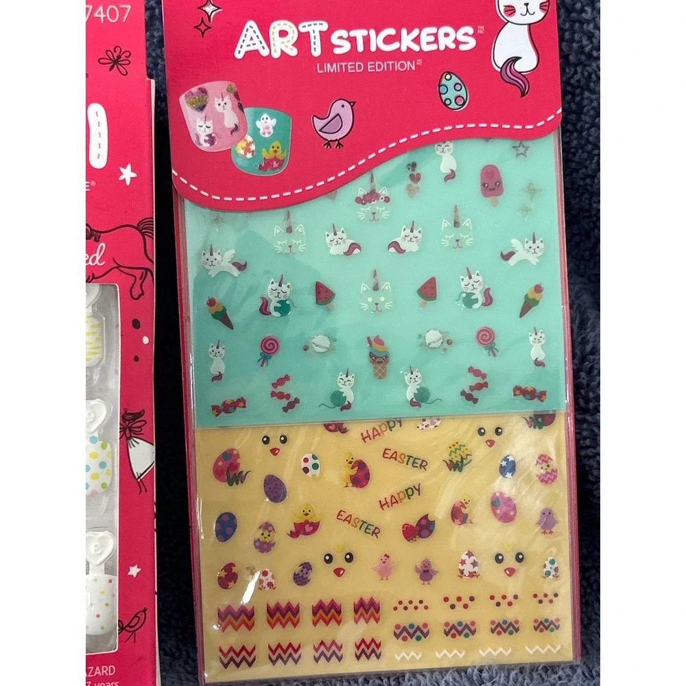 Bundle imPRESS Mini Art Stickers Easter Bunny Chick Kids Press On Nails